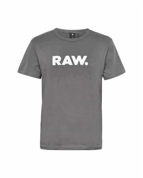 G-STAR Bluser & t-shirts 'Holorn'  mørkegrå / hvid