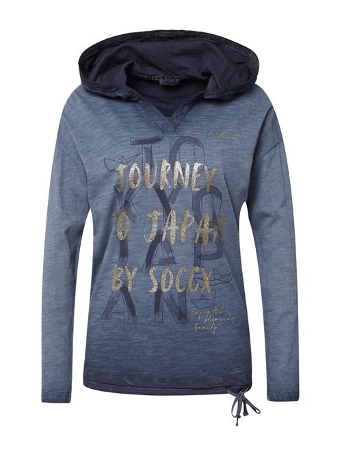 Soccx Shirts 'Konnichiwa'  dueblå / mørkeblå / guld