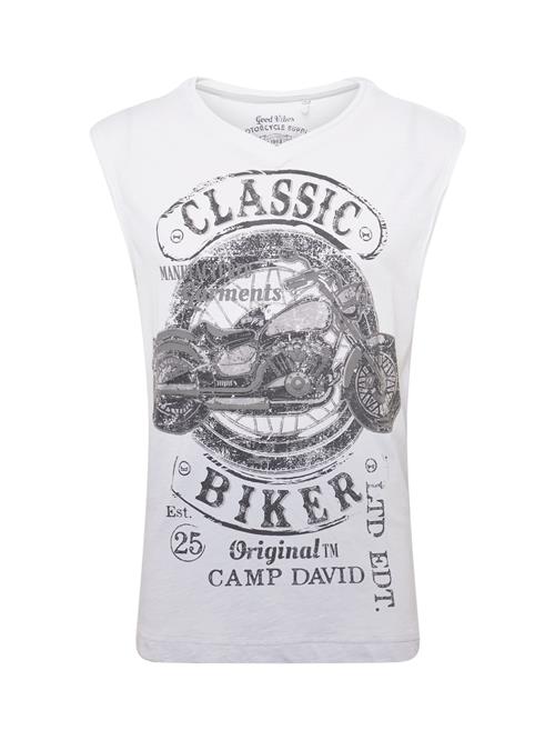 CAMP DAVID Bluser & t-shirts  mørkegrå / sort / hvid