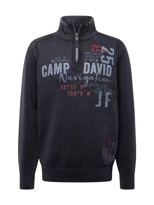 CAMP DAVID Pullover  røgblå / natblå / rød