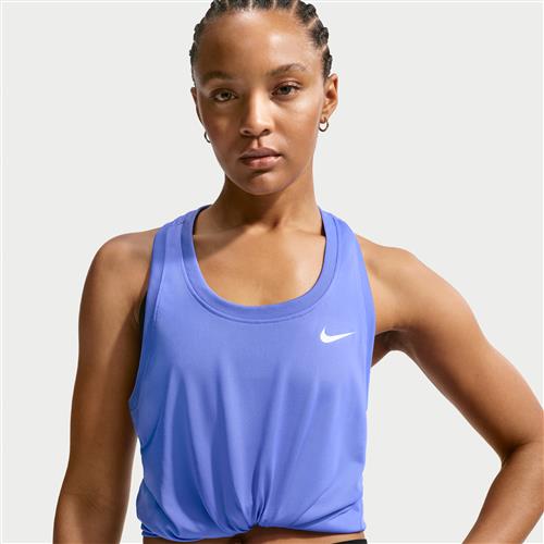 Nike Dri-FIT-tanktop med bryderryg til kvinder - blå