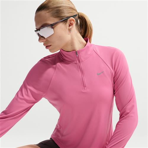 Nike Tempo Dri-FIT-løbetrøje med 1/4 lynlås til kvinder - Pink