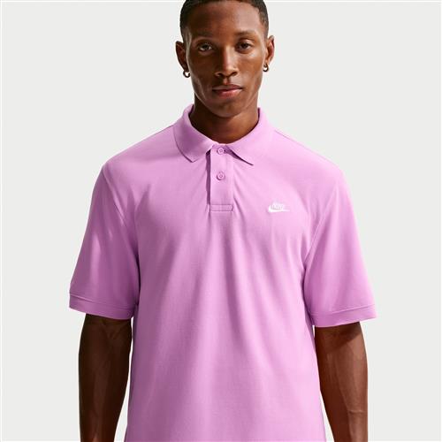 Kortærmet Nike Club-polo til mænd - lilla