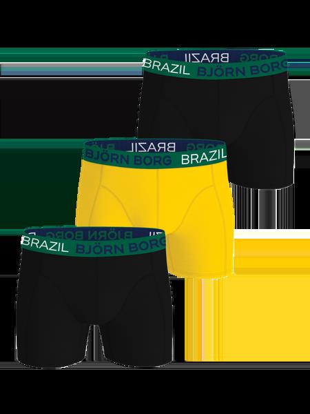 Björn Borg Cotton Stretch Boxers Brazil 3-pack Sort, S