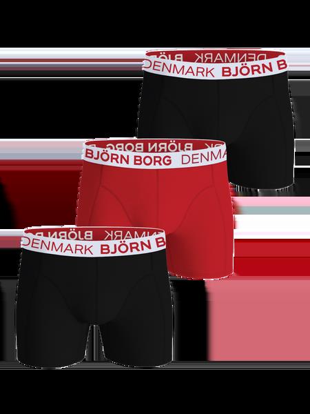 Björn Borg Cotton Stretch Boxers Denmark 3-pack Sort, XXL