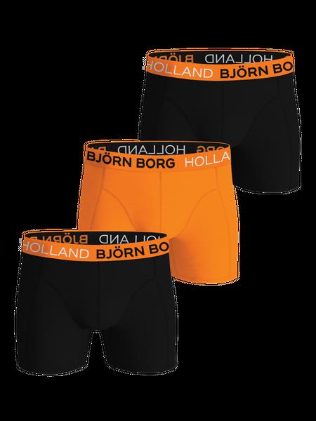 Björn Borg Cotton Stretch Boxers Holland 3-pack Sort, S