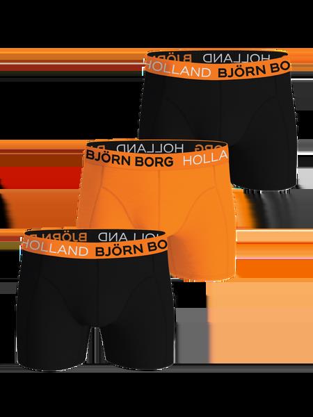 Björn Borg Cotton Stretch Boxers Holland 3-pack Sort, XXL