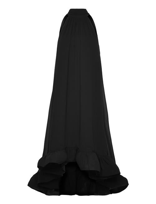 Malina | Sabrina Halterneck Ruffled Maxi Dress | L