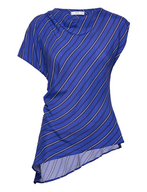 Mango | Asymmetrical Striped Blouse | S