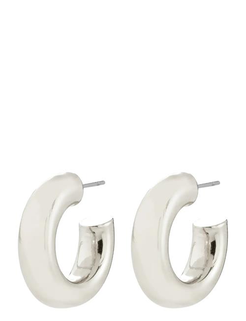 Pilgrim | Phase Medium Hoops Silver-Plated | ONE SIZE
