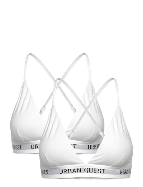 URBAN QUEST | 2-Pack Women Bamboo Triangle Bra | L