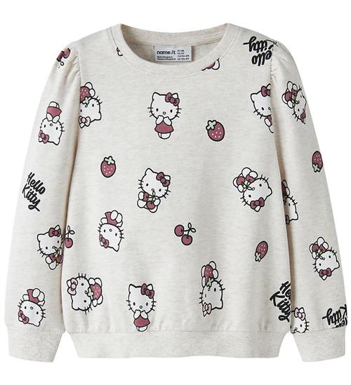 Name It Sweatshirt - NmfAsa - Hello Kitty - Peyote Melange