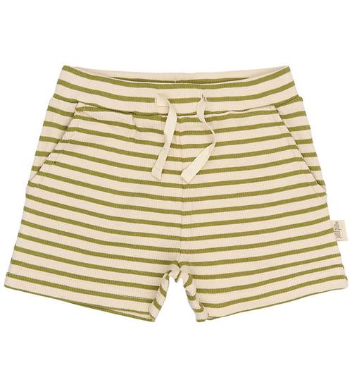 Petit Piao Shorts - Modal - PpSky - Mosstone Striped