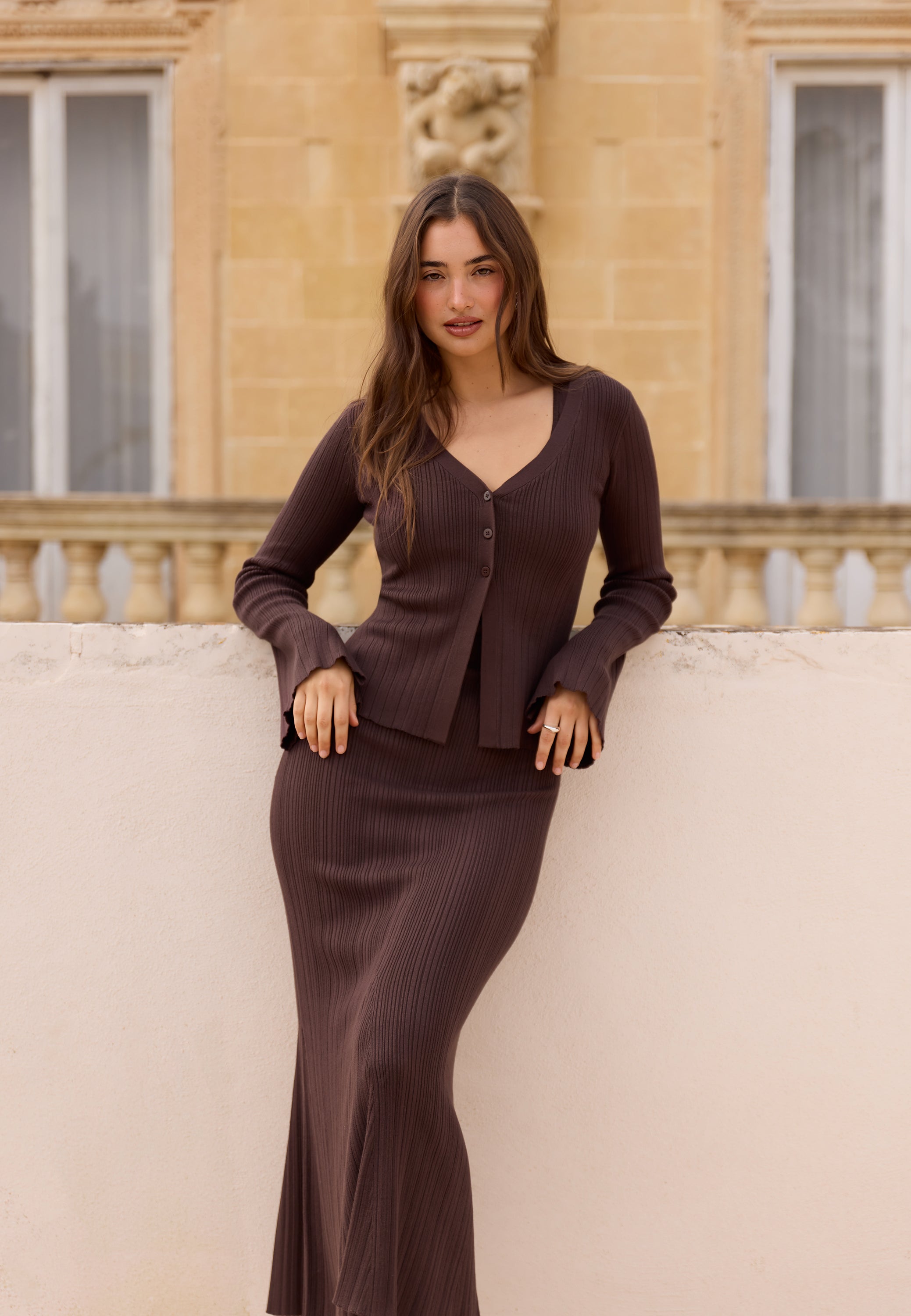 BUBBLEROOM Carrie Knitted Cardigan