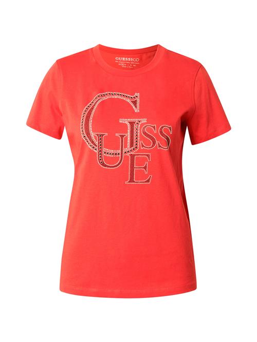 GUESS Shirts  knaldrød / sort / sølv