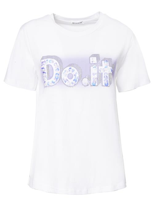 Influencer Shirts 'Do-It'  lyselilla / sølv / hvid