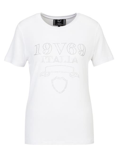 19V69 ITALIA Shirts 'Bella Stones'  sølv / hvid