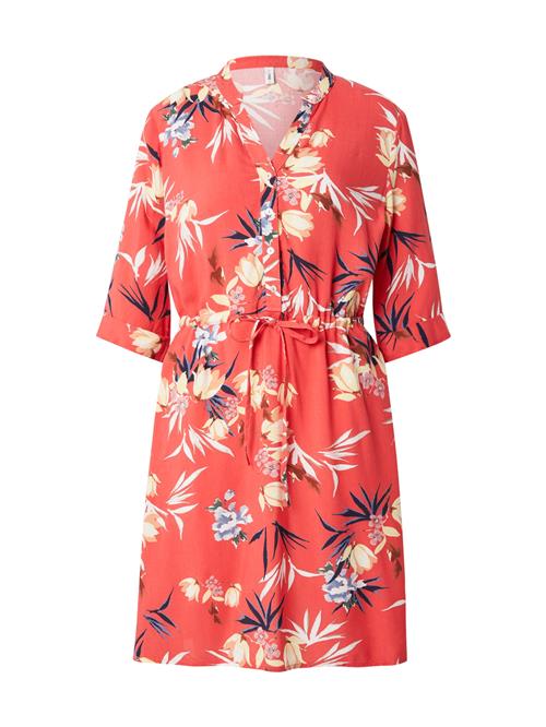 ONLY Kjole 'ONLCora'  navy / lysegul / orangerød / hvid