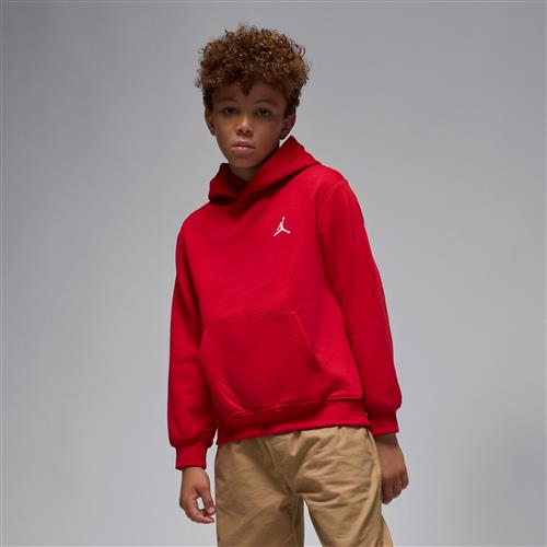 Jordan Brooklyn Fleece-hættetrøje til større børn - rød