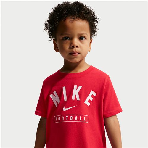 Nike Football Field-sport-T-shirt til mindre børn - rød