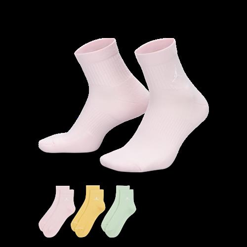 Jordan-hverdagsankelstrømper (3 par) - multifarvet