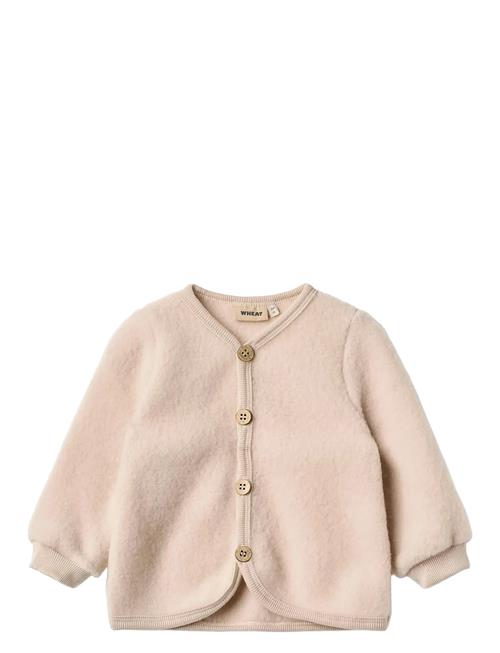 Wheat | Wool Fleece Cardigan Kari | 92