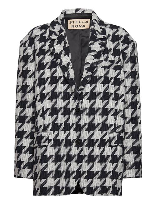 Stella Nova | Houndtooth Oversized Blazer | S/M