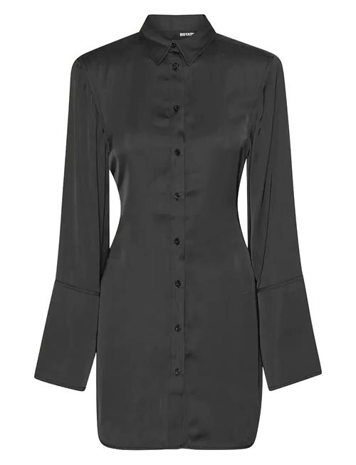 ROTATE | Satin Tie Shirt Dress | 34