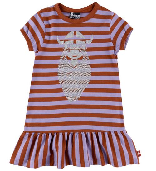 Danefæ Kjole - Freja - Lilac/Chili Glitter