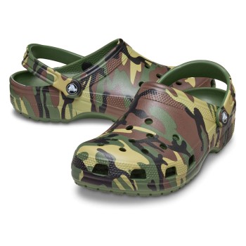 Crocs Classic Camo Clog Unisex Militærgrøn  US M9/W11 (EU 42-43)