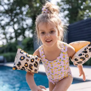 SWIM ESSENTIALS Badevinger Leopard 2-6 År