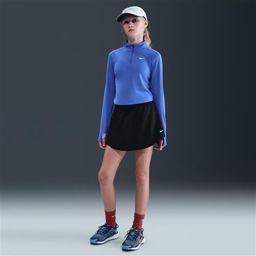 Nike One Dri-FIT-skort med høj talje til større børn (piger) - sort