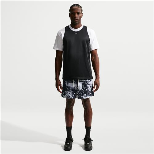 Nike Standard Issue Dri-FIT-basketballshorts i mesh (13 cm) til mænd - hvid