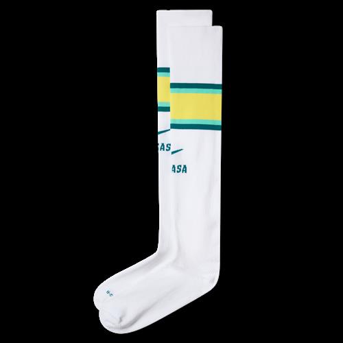 Knælange Brasilien VaporFast Home Nike Dri-FIT ADV-fodboldstrømper - hvid