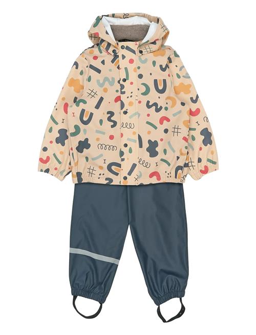 mikk-line | Pu Rain Set Aop W. Susp/104 | 128