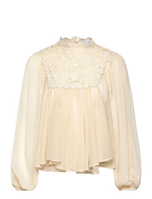 Mango | Lace Combination Blouse | L