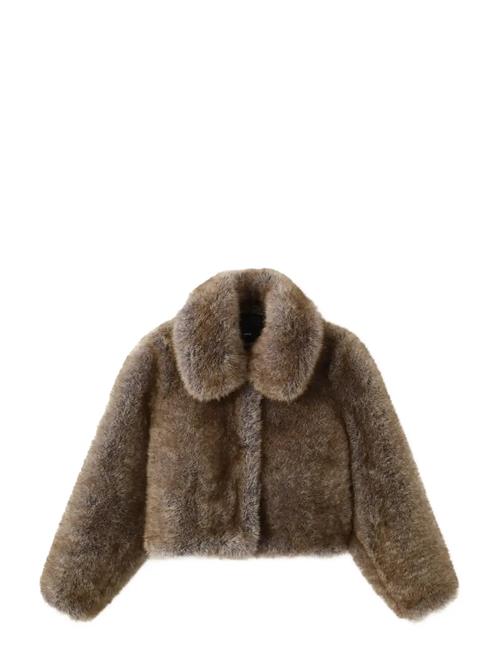 Mango | Faux-Fur Cropped Jacket | XS