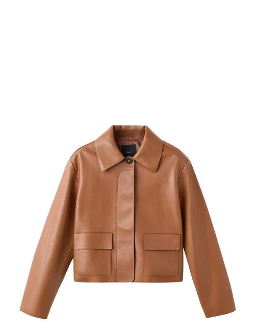 Mango | Faux-Leather Jacket With Pockets | M