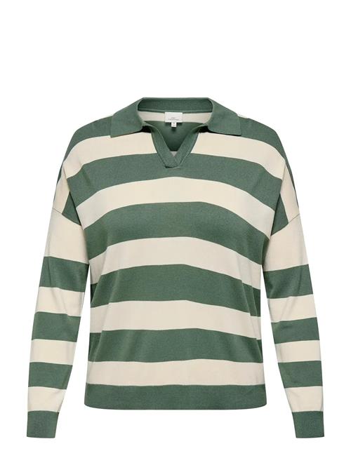 ONLY Carmakoma | Carmeddie Life Ls Stripe Collar Pull Knt | 46-48