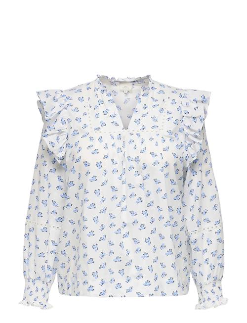 ONLY Carmakoma | Caridris Ls Frill Tape Top Aop | 46