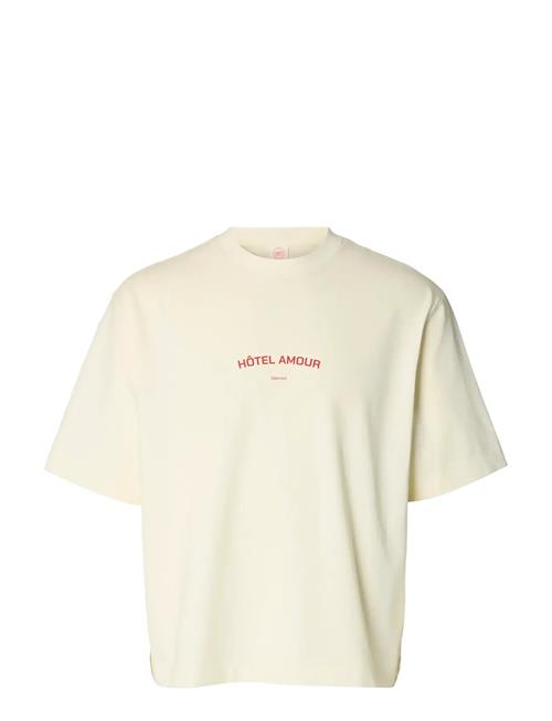 Selected | Slhboxyliam Ss O-Neck Tee Hotel Amour | XL