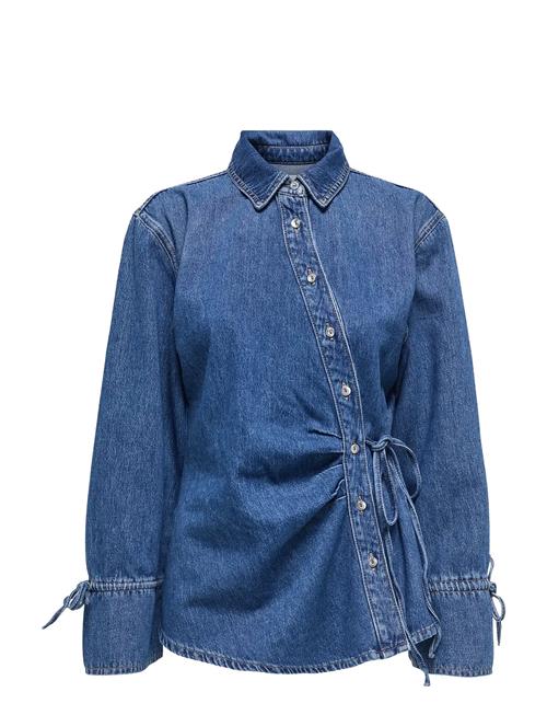 ONLY | Onlsmilla Ls Asym Tie Shirt Dnm Cs Sik | M