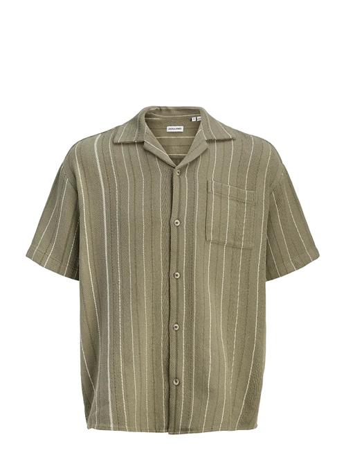 Jack & Jones | Jjebradley Striped Resort Shirt Ss Ln | M