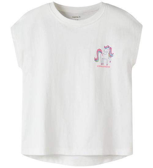 Name It T-shirt - NmfVarutti - Bright White/Unicorn
