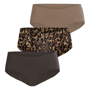 Björn Borg Trusser 3P Invisible Hipster Brun mønstret X-Large Dame