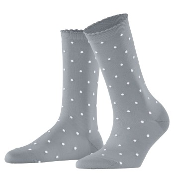 Falke Strømper Spike Dot Women Socks Sølvgrå bomuld Str 39/42 Dame