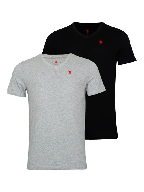 U.S. POLO ASSN. Bluser & t-shirts  grå-meleret / rød / sort