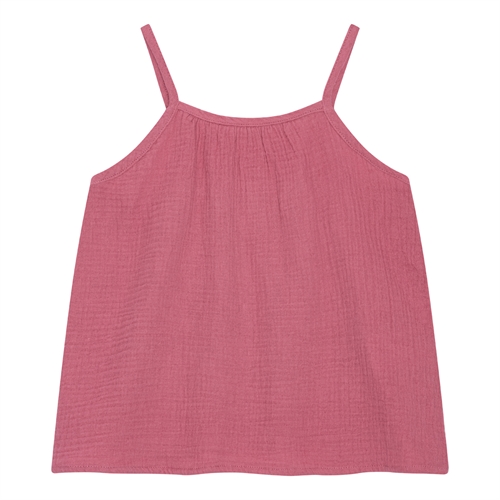 BIRKHOLM Muslin Top Hindbær Rosa