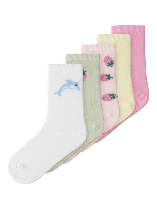 NAME IT 5-Pak Strømper Vinni Pink Drink