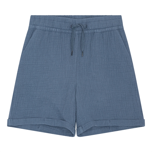 BIRKHOLM Muslin Shorts Indigo Blå